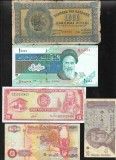 Set 5 bancnote de prin lume adunate (cele din imagini) #437, Europa