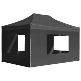 Cort de petrecere pliabil cu pereti antracit, 4,5x3 m, aluminiu GartenMobel Dekor, vidaXL