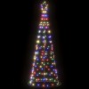 VidaXL Pom de Crăciun LED 200 LED-uri colorate 182 cm