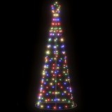 vidaXL Pom de Crăciun LED 200 LED-uri colorate 182 cm