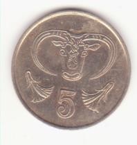 Cipru 5 cenți 1988