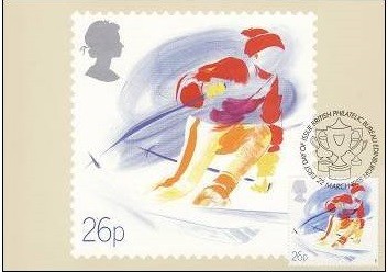 C3274- Anglia 1988 - Sport carte maxima