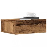 VidaXL Noptiere plutitoare 2 buc Lemn vechi 40x32x15 cm Lemn prelucrat