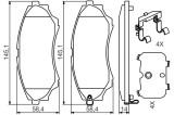 Placute Frana Disc Bosch 0986494587 Ford Mazda B-Serie BT-50 Pick-Up Ranger