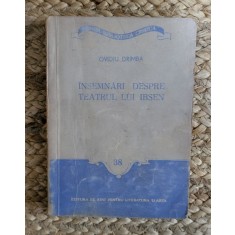 INSEMNARI DESPRE TEATRUL LUI IBSEN-OVIDIU DRAMBA