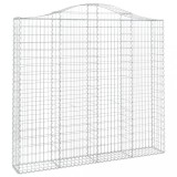 Cumpara ieftin Cos gabion arcuit, 200x30x180/200cm, fier galvanizat