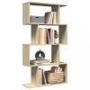 VidaXL Bibliotecă/separator 4 niveluri stejar sonoma 70x24x129cm lemn 858104