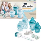 Kit de pornire biberoane nou-nascut Tommee Tippee Closer to Nature, 0 luni +, Albastru