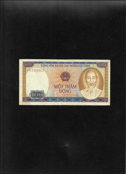 Rar! Vietnam 100 dong 1980 seria0365901