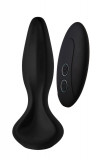 Dop Anal Alexandra Remote Control 10 Moduri Vibratii Silicon USB Negru 13.3 cm, DREAM Toys