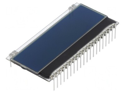 Afișaj LCD Alfanumeric 8x1 Negativ Negru 55x17.5mm foto