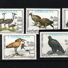 Timbre Somalia, 1993 | Păsări africane - Păsări pradă | Serie compl. - MNH | aph