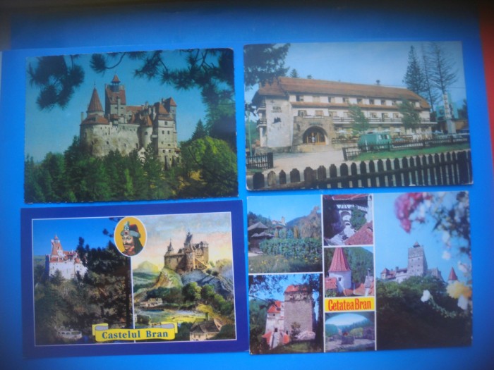 HOPCT LOT 3545 - 4 CARTI POSTALE-BRAN -JUD-BRASOV-NECIRCULATE
