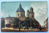 Bucovina - 1916 - Cernauti Czernowitz Paraskira Gr. or. Kirche Biserica Sf.Parascheva - printata, color, circulata, timbru intact, cenzura militara
