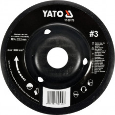 Disc circular depresat raspel pentru lemn convex 125x22.2 mm tip 3 YATO