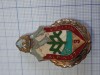 Insigna de clasa alpinist militar, varianta rara cu scris rosu.