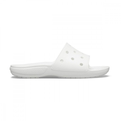 Papuci Classic Crocs Slide Iconic Crocs Comfort Alb - White foto