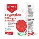 Capsule vegane L-triptofan 500 mg + vitamine B Dr Herz 60 buc