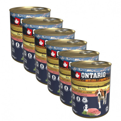 Conservă ONTARIO Carne de vițel, cu ierburi 6 x 800 g foto