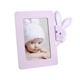 Cumpara ieftin Rama foto lemn Pink Bunny 10x15