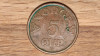 Norvegia - moneda mare de colectie - 5 ore 1955 bronz - frumos patinata, Europa