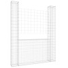 Cos de gabion in forma de U, 2 stalpi, 140x20x200 cm, fier