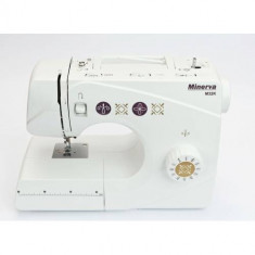 Masina de cusut electromecanica Minerva M32K 32 programe 800 RPM Alba foto