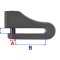 Lacat pentru disc cu alarma, On/Off, culoare rosu Cod:AZ9061