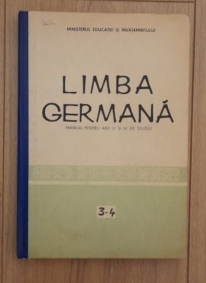 Limba germana - Manual pentru anii III si IV de studiu foto