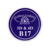 Cumpara ieftin Gel UV 4D plastilina, gel plastart, Global Fashion, B17, 7g, violet