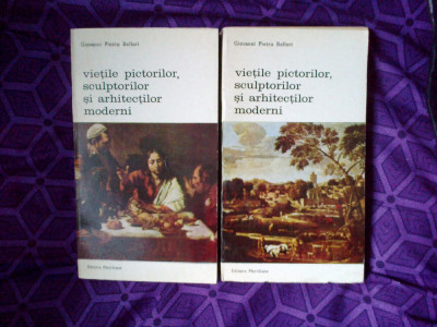 a3b Vietile pictorilor sculptorilor si arhitectilor moderni 2 volume G. Bellori foto