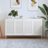 vidaXL Uși Dulap Lemn Masiv Pin Alb 69x39.4cm (4 Buc) Design Lambriu Mobilă Accesorii