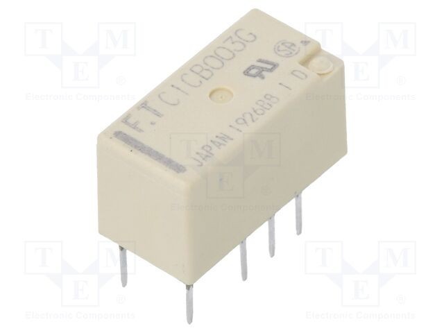 Releu electromagnetic DPDT 3VDC 2A FUJITSU