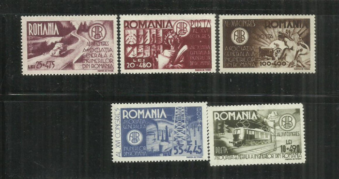 ROMANIA 1945 - ASOCIATIA GENERALA A INGINERILOR DIN ROMANIA, MNH - LP 181