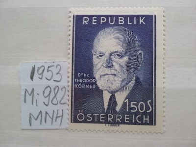 1953- Austria-Mi982-Compl.set-MNH foto