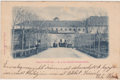 CP ORADEA Nagy Varadi K.U.K Castell Grosswardein 1899 foto