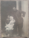 Militar roman cu familia// fotografie 1923