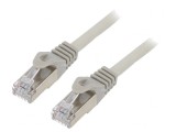 Patch cord S/FTP Cat6a 2m Gri LSZH Aurit