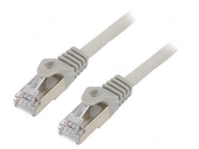 Patch cord S/FTP Cat6a 2m Gri LSZH Aurit foto