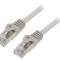 Patch cord S/FTP Cat6a 2m Gri LSZH Aurit