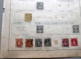 Lot 5 timbre vechi Elveția (Helvetia), ștampilate, 1879&ndash;1888 -A42