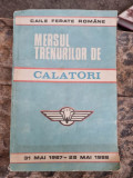 Mersul Trenurilor de Calatori - 31 Mai 1987-28 Mai 1988