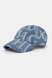 Hugo Blue șapcă de baseball din denim cu imprimeu, 50535402