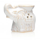 Vas aromaterapie din ceramica cu model elefant alb ar10, Stonemania Bijou