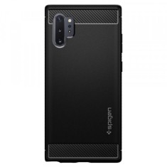 Husa pentru Samsung Galaxy Note 10+ 5G N976 / Note 10+ N975, Spigen, Rugged Armor, Neagra 627CS27331 foto