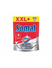 Tablete detergent pentru masina de spalat vase Somat All In One Extra, 60 bucati foto