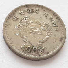 401. Moneda Nepal 25 paisa 1957