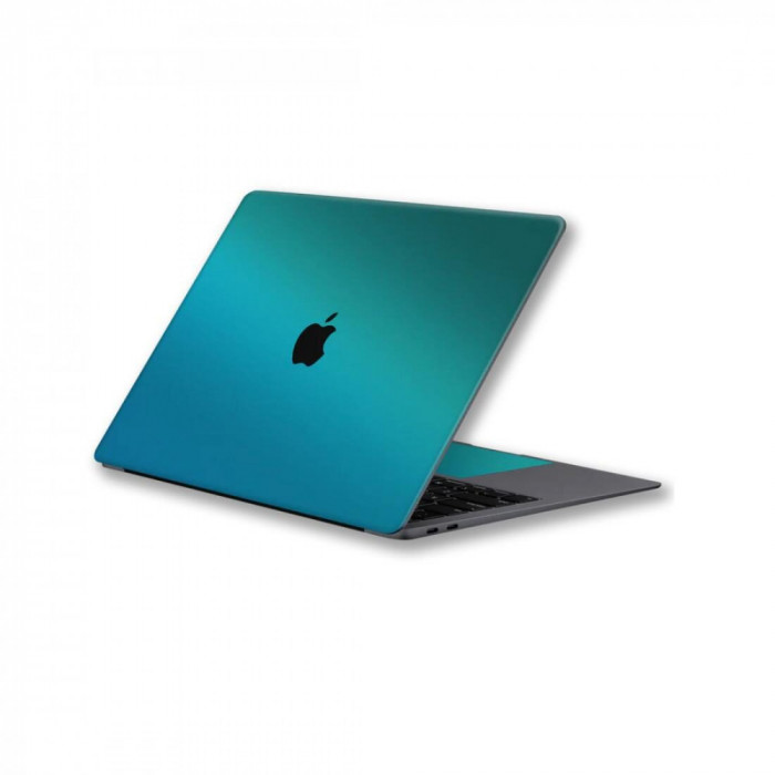 Folie Skin Top Compatibila cu Apple MacBook Air 13.6 M2 2022 - Wrap Skin Chameleon Aquamarine