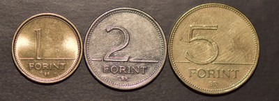 Ungaria 2003 - 1,2,5 forint foto
