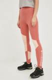 Cumpara ieftin Columbia leggins sport Lodge Colorblock femei, culoarea portocaliu, cu imprimeu